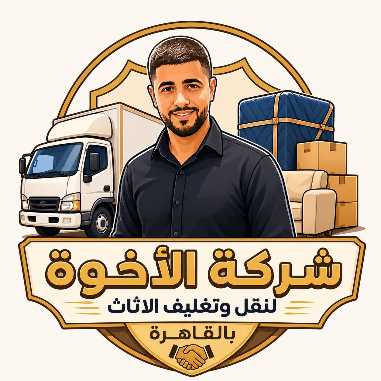 لوجو شركة الإخوة لنقل الأثاث