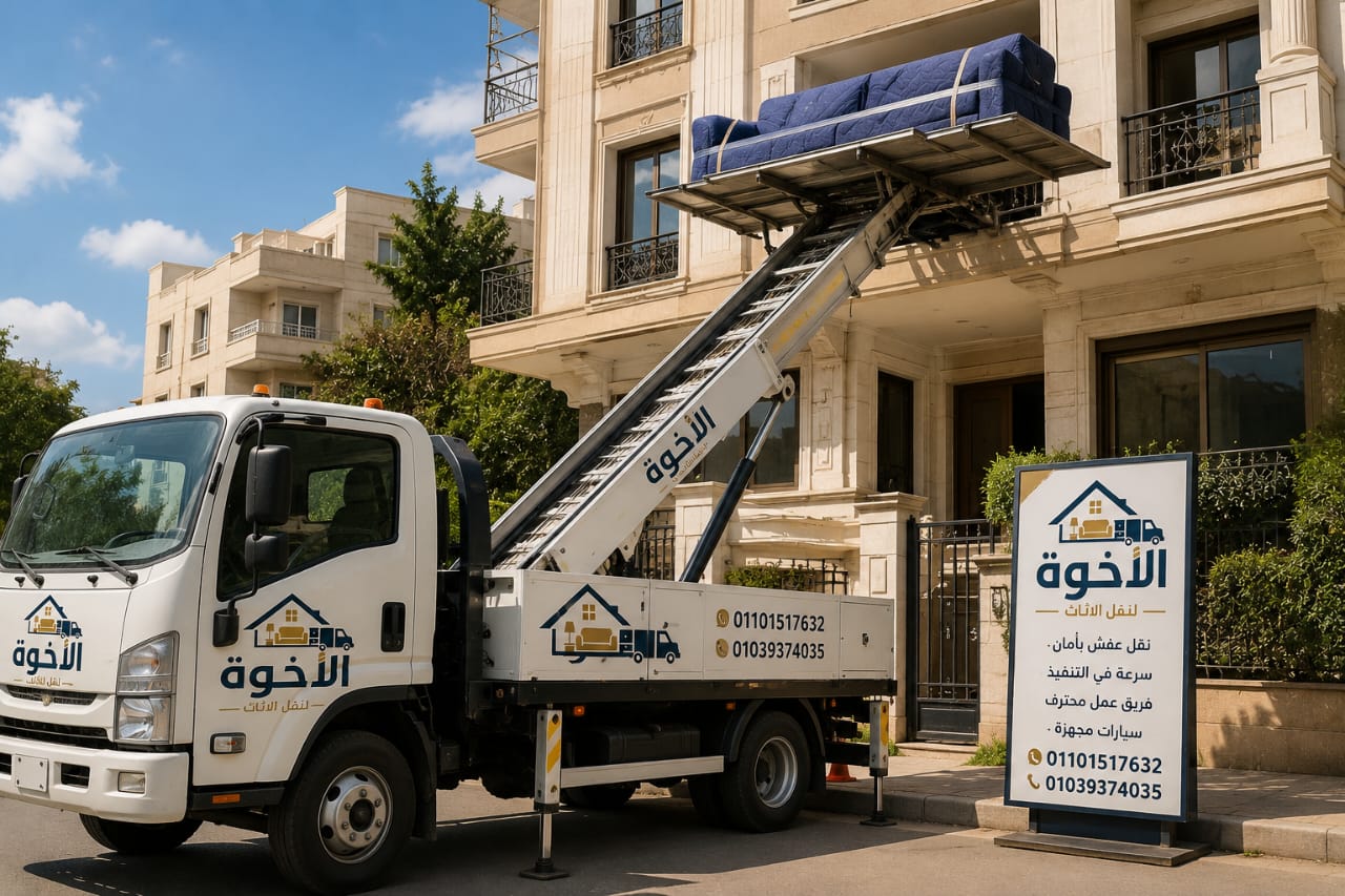 ونش رفع هيدروليكي لرفع وتنزيل العفش من شركة الإخوة